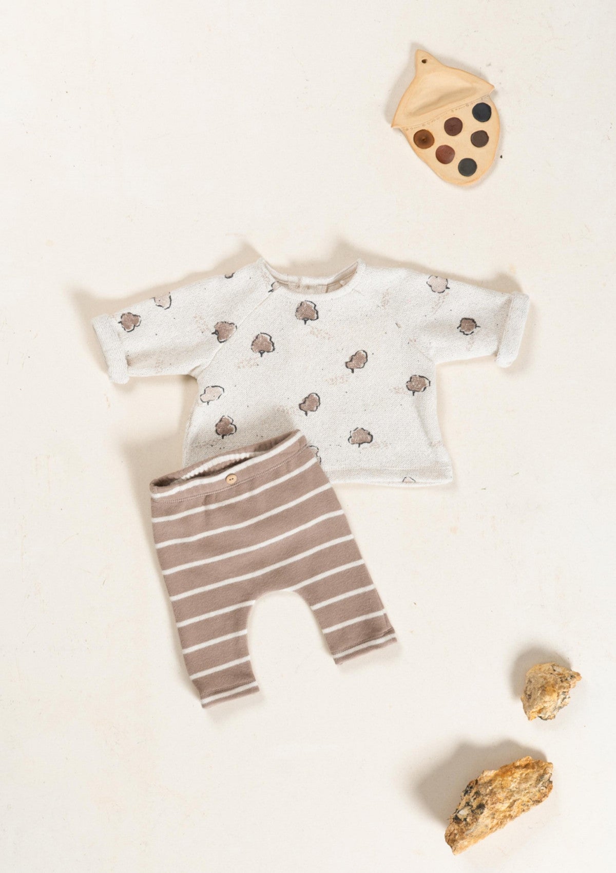 Camisola de malha com estampado de árvores - PLAYUP