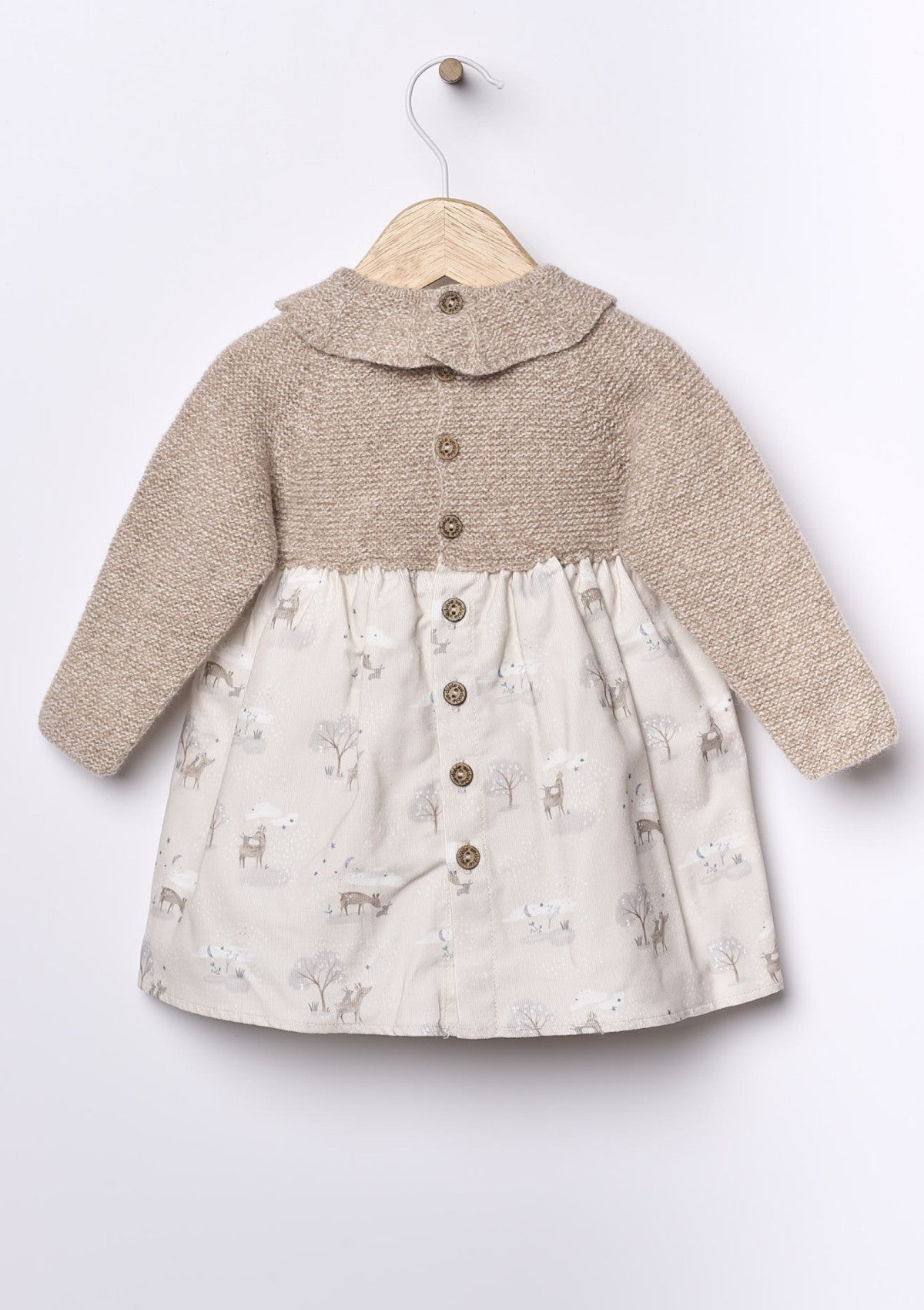 Vestido de manga comprida com animais da floresta | BUNNY AND FRIENDS - WEDOBLE