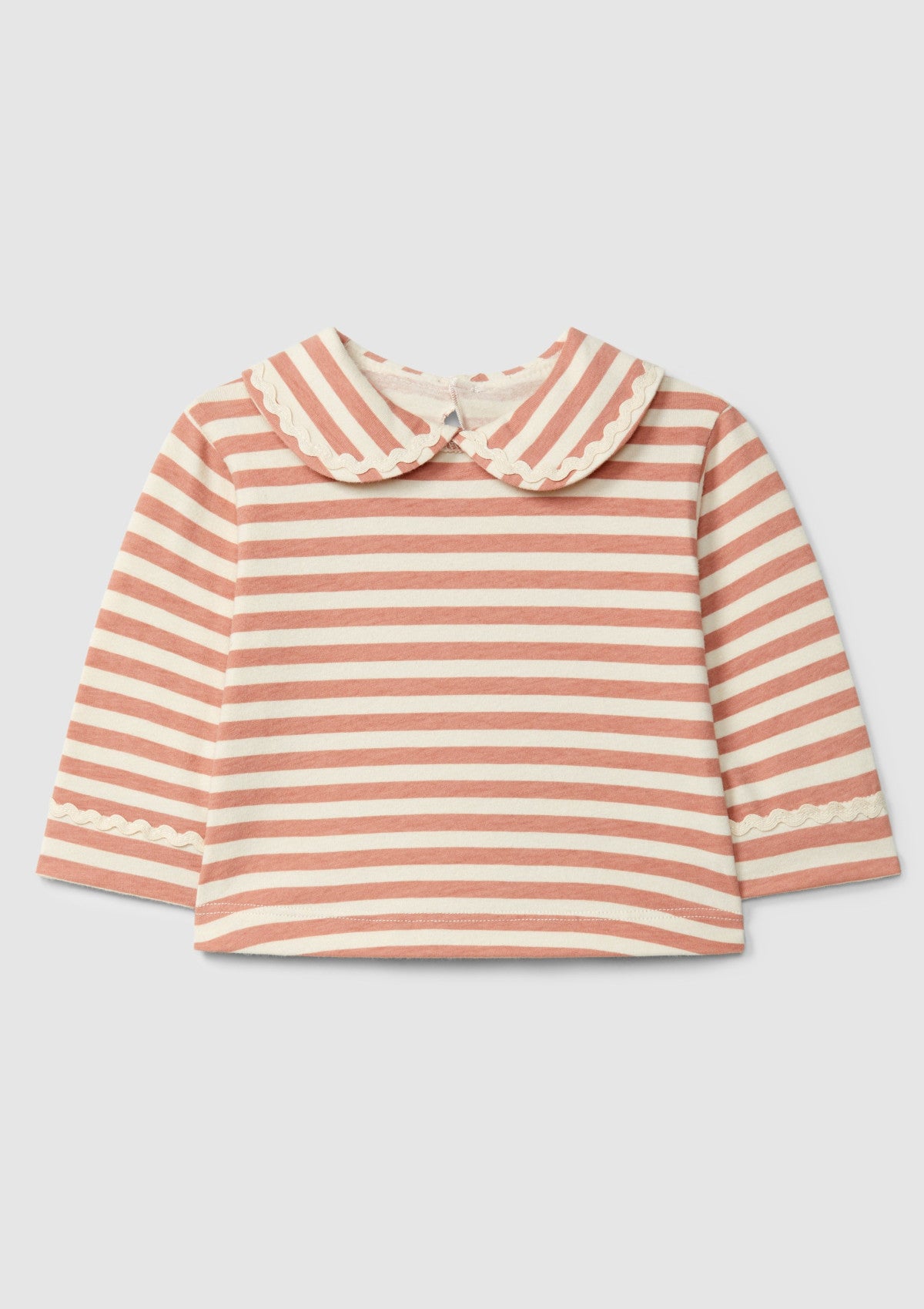 Longsleeve de riscas com detalhe de espiguilha - SNUG