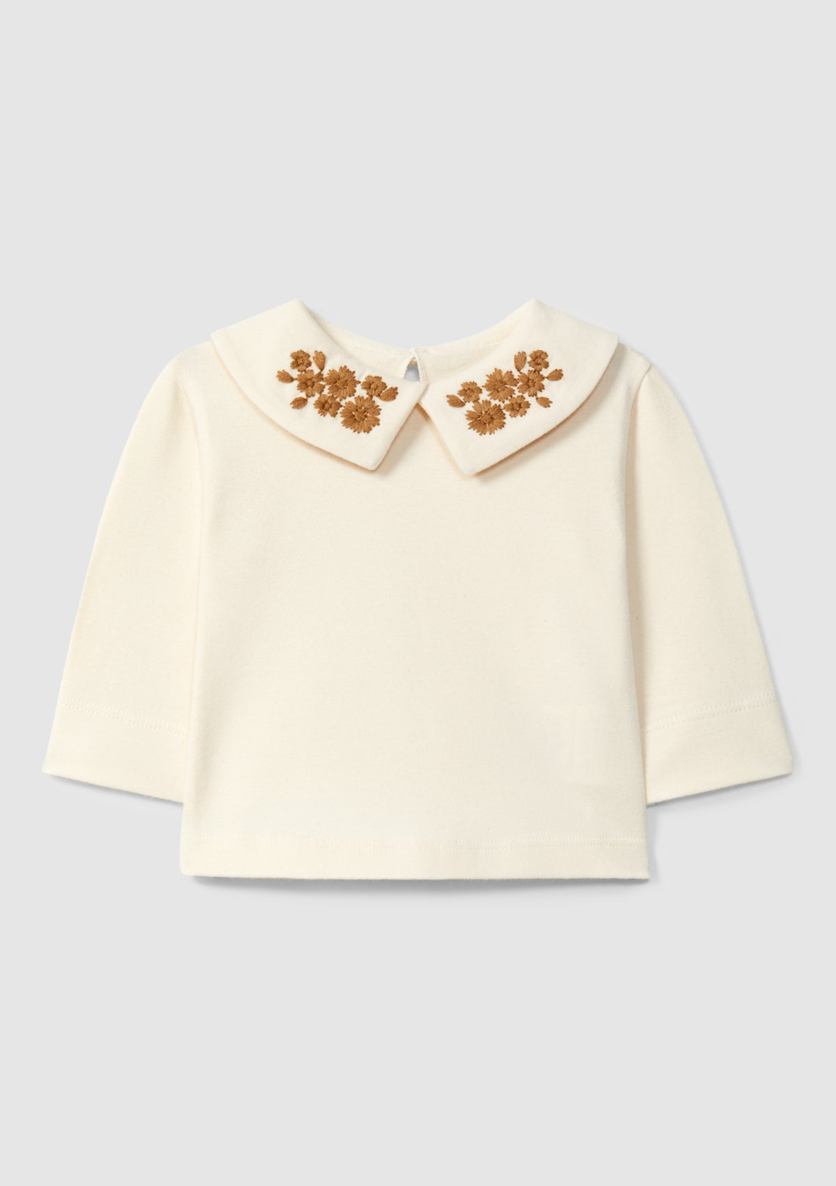 Longsleeve com gola flores bordadas - SNUG
