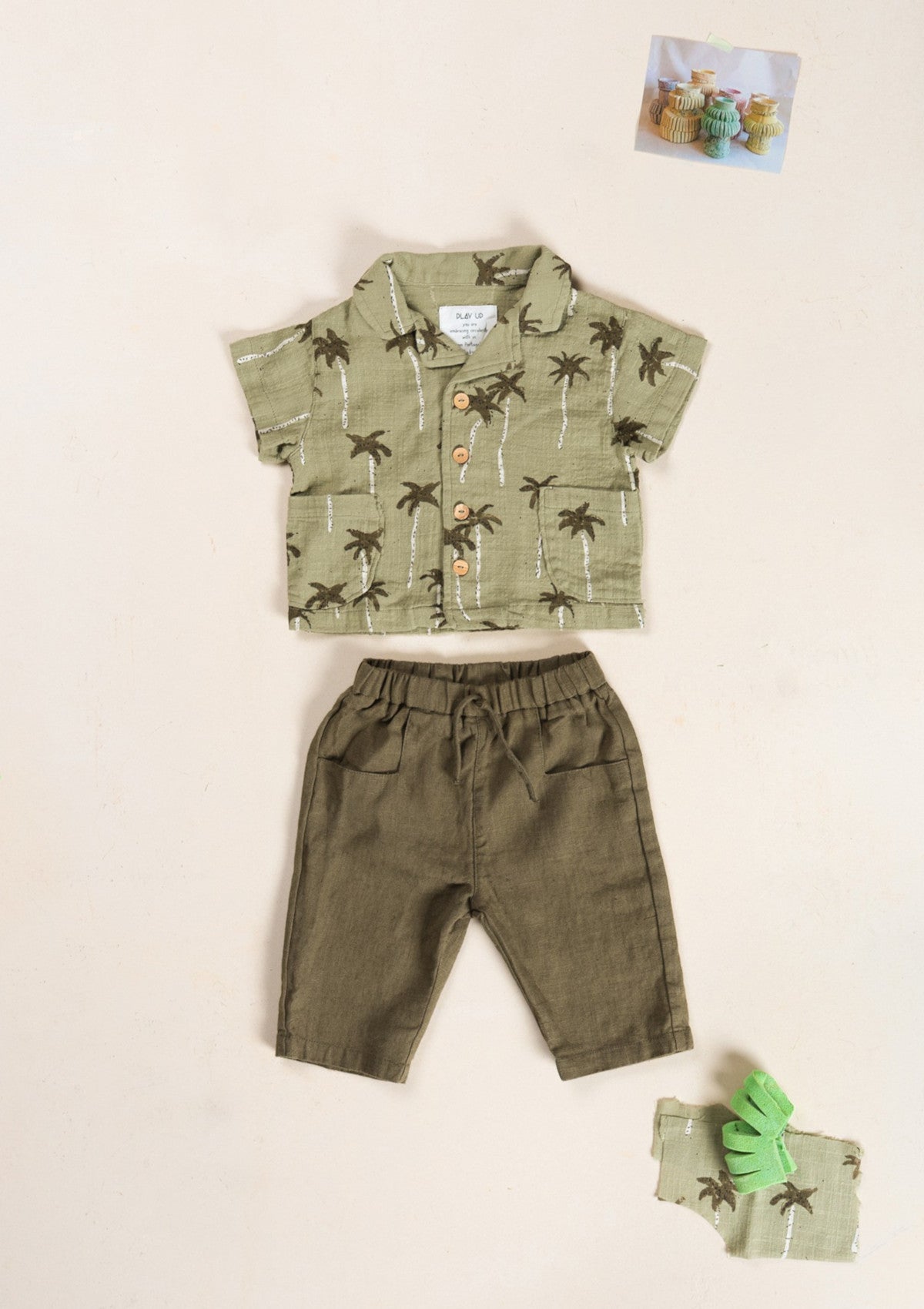 Camisa com estampado de palmeiras - PLAYUP