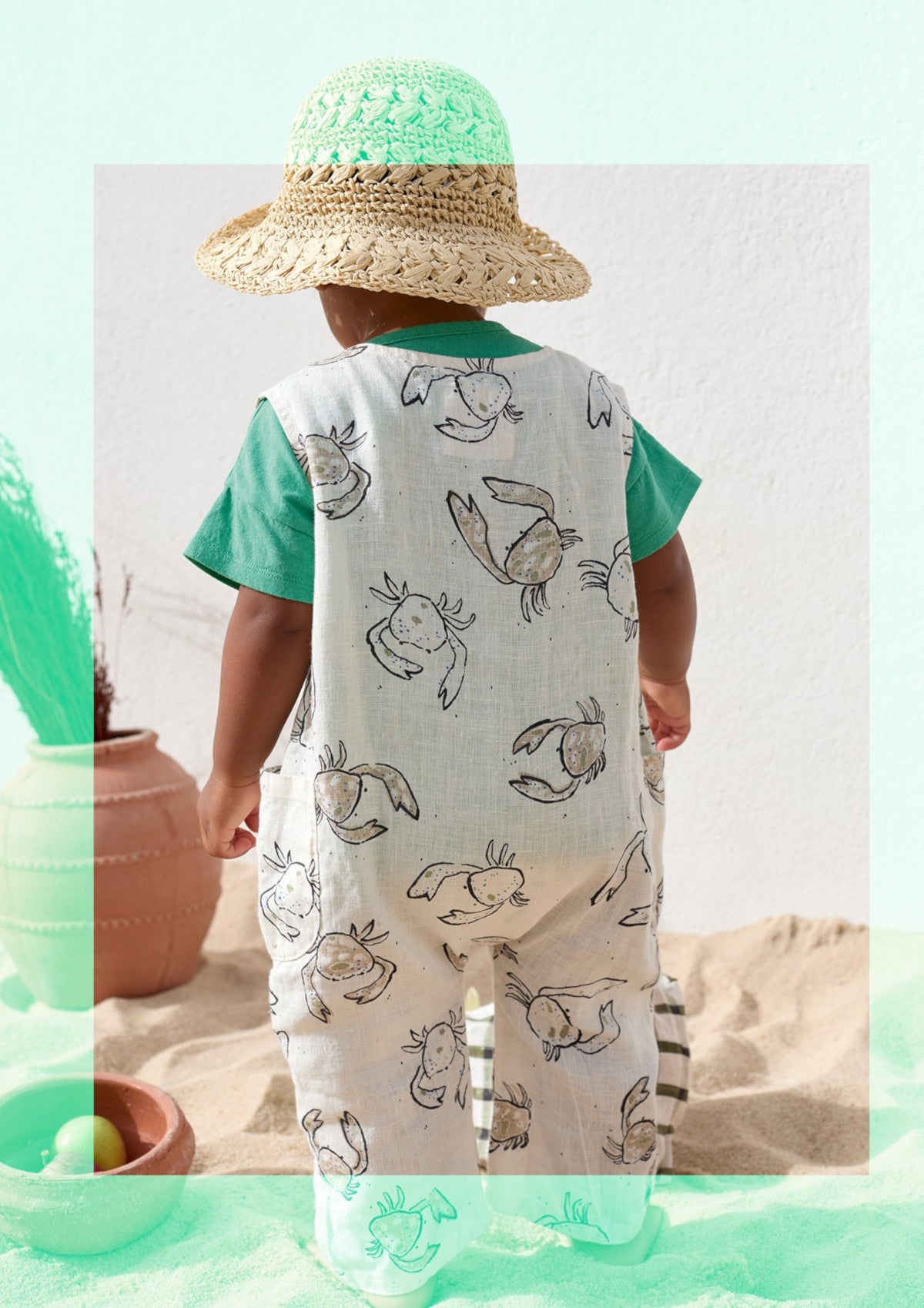 Macacão com estampado de caranguejos - PLAYUP