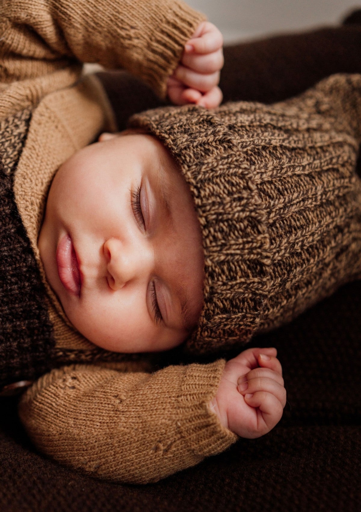 Gorro com orelhinhas tricotado em lã merino | SWEET AUTUMN - WEDOBLE
