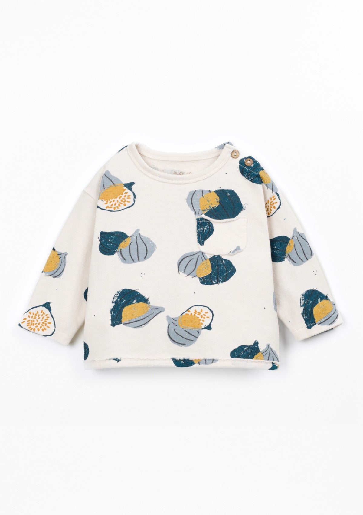 T-shirt de malha com estampado de figos - PLAYUP
