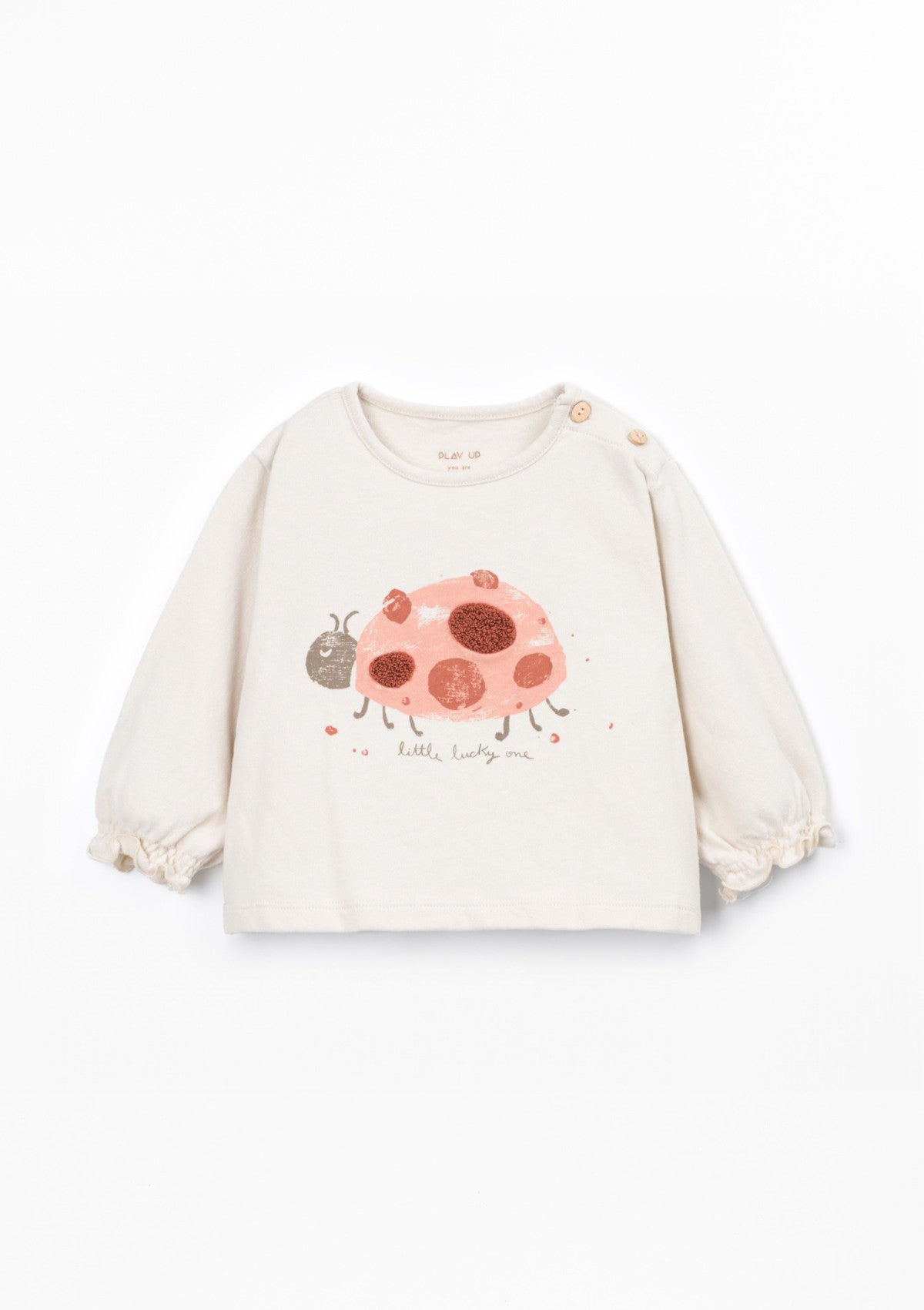 T-shirt com pormenor bordado - PLAYUP