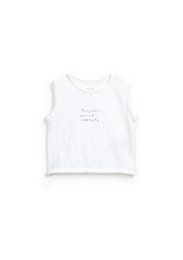 T-shirt with lettering on the front | Textile Art - PLAYUP