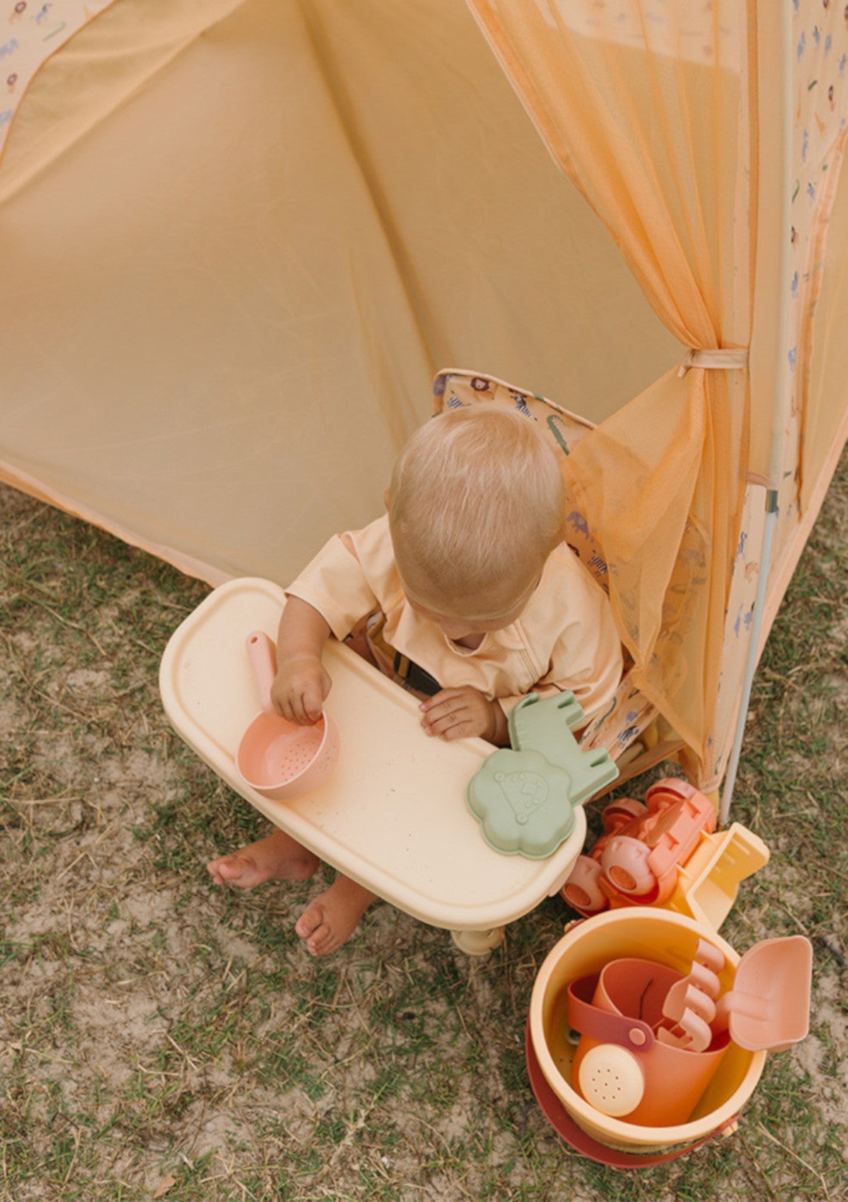 Conjunto de brinquedos de praia com animais selvagens - Monnëka