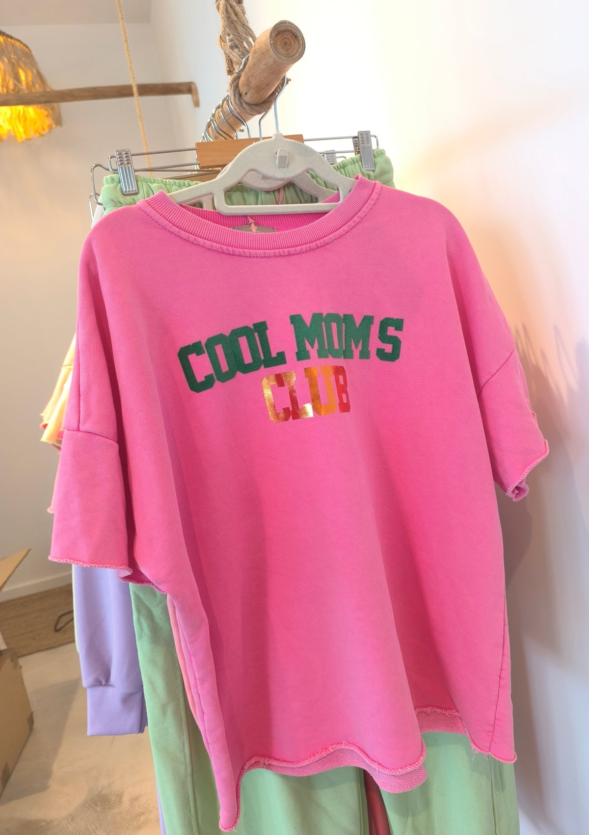 SHORT SLEEVE COOL MOMS SWEATSHIRT - SAYBOHO