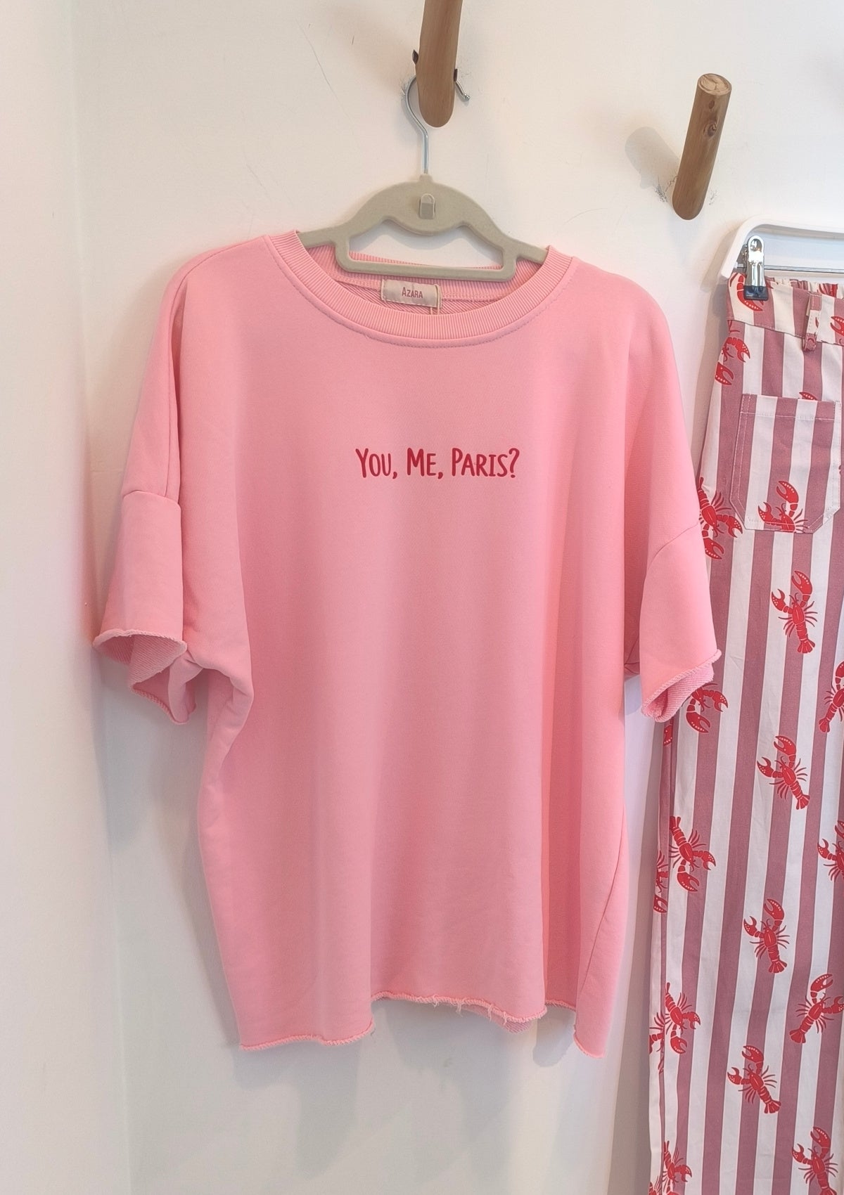 SHORT SLEEVE PARIS SWEATSHIRT - SAYBOHO