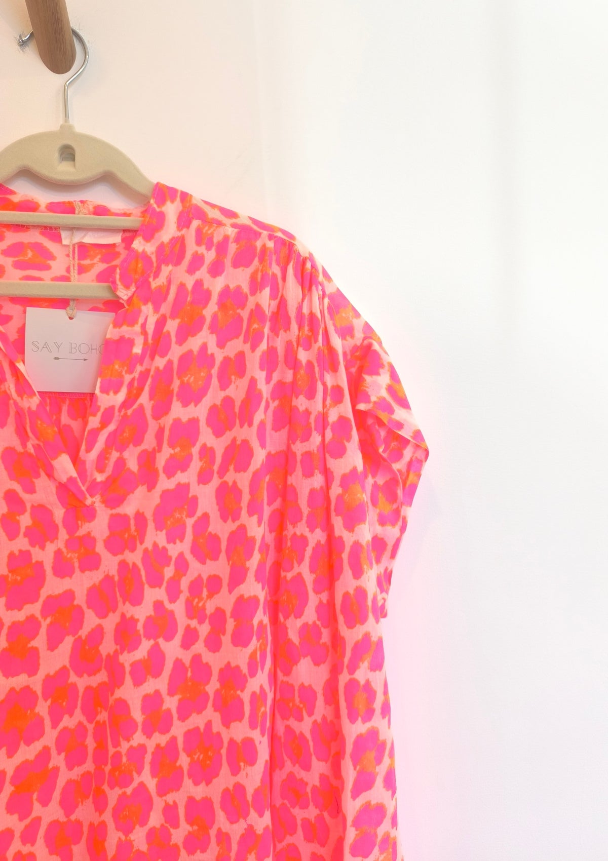 NEON ANIMAL PRINT TUNIC - SAYBOHO