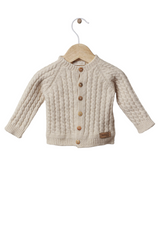 Long-sleeved cable knit cardigan | LOVING WINTER - WEDOBLE