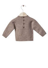 Sweater knitted in wool | TONES OF GARDENS IN WINTER - WEDOBLE