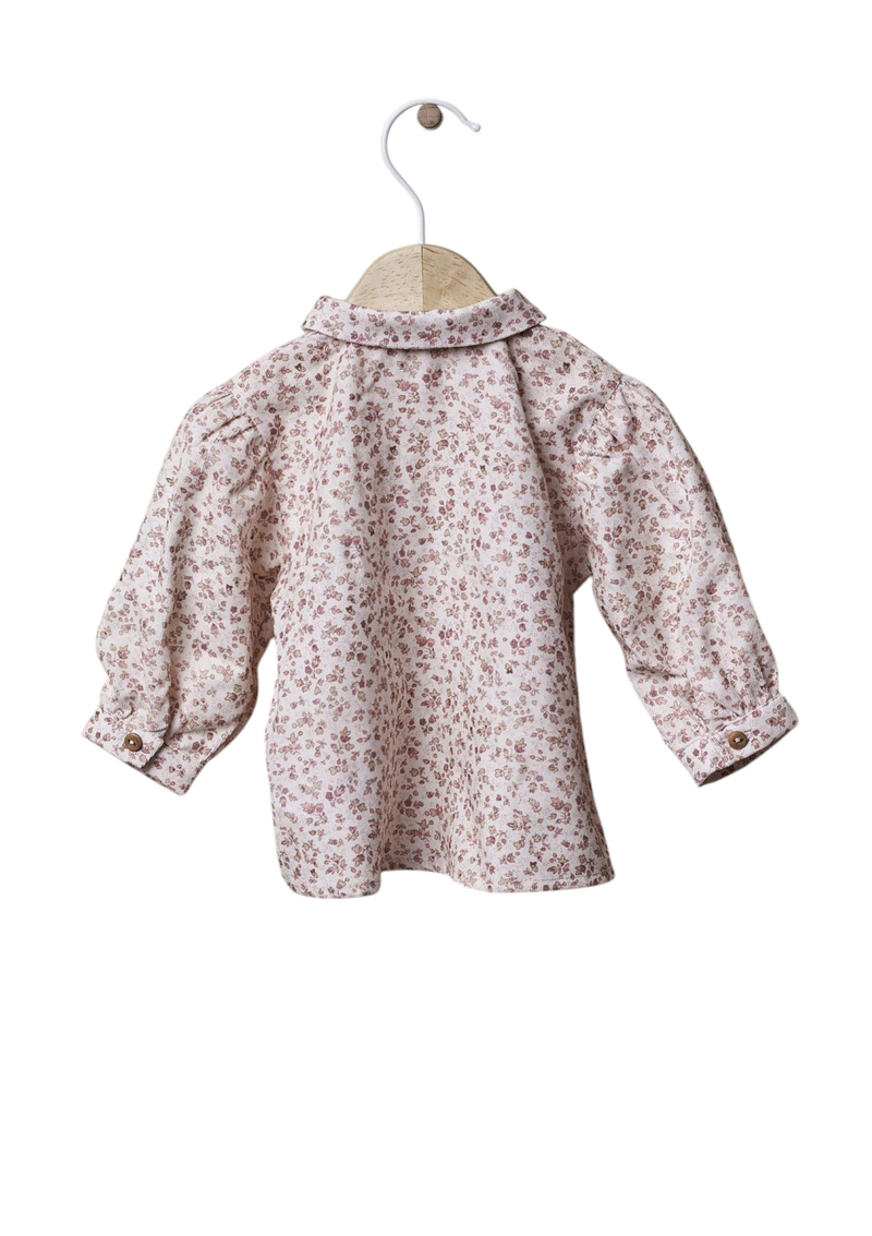 Blusa em tecido de algodão florido | TONES OF GARDENS IN WINTER - WEDOBLE