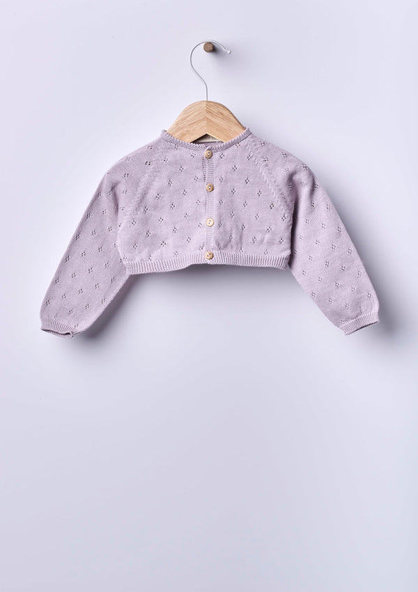 Bolero knitted in organic cotton | BREEZE - WEDOBLE