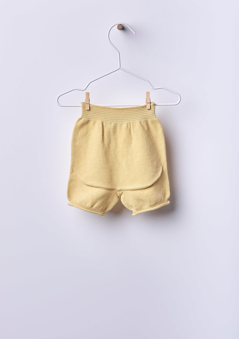 Shorts knitted in organic cotton | SUMMER IN THE VILLAGE - WEDOBLE