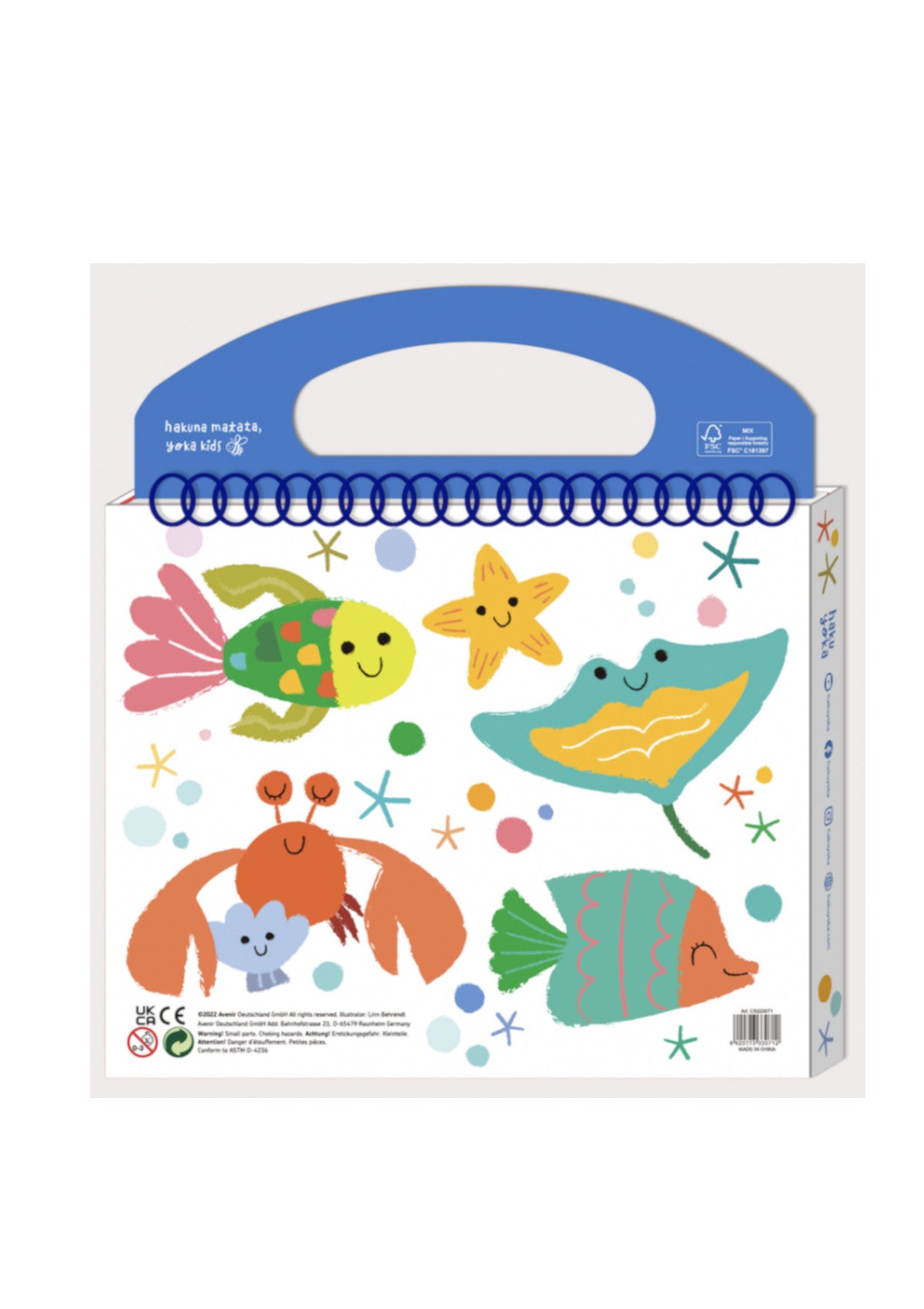 O MEU PRIMEIRO KIT DE COLORIR - ANIMAIS MARINHOS