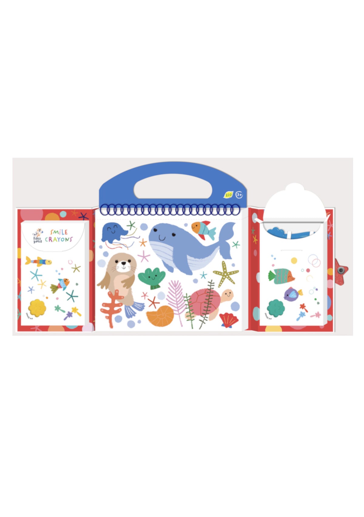 O MEU PRIMEIRO KIT DE COLORIR - ANIMAIS MARINHOS