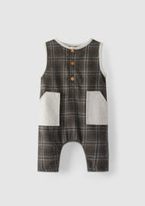 Plaid dungarees with pockets - SNUG