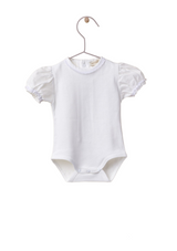 Short-sleeved bodysuit with cotton fabric on the sleeve - WEDOBLE