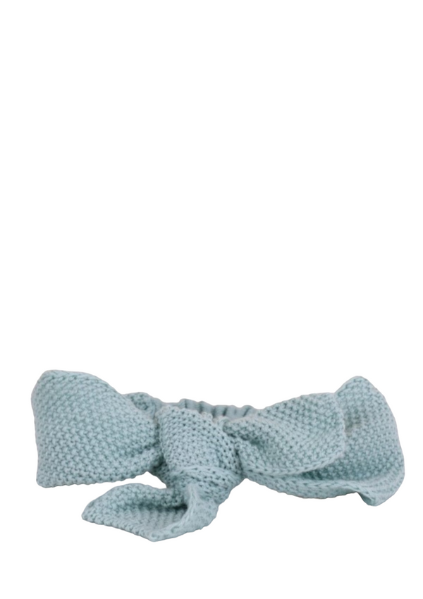 Knitted cotton headband with knot - WEDOBLE