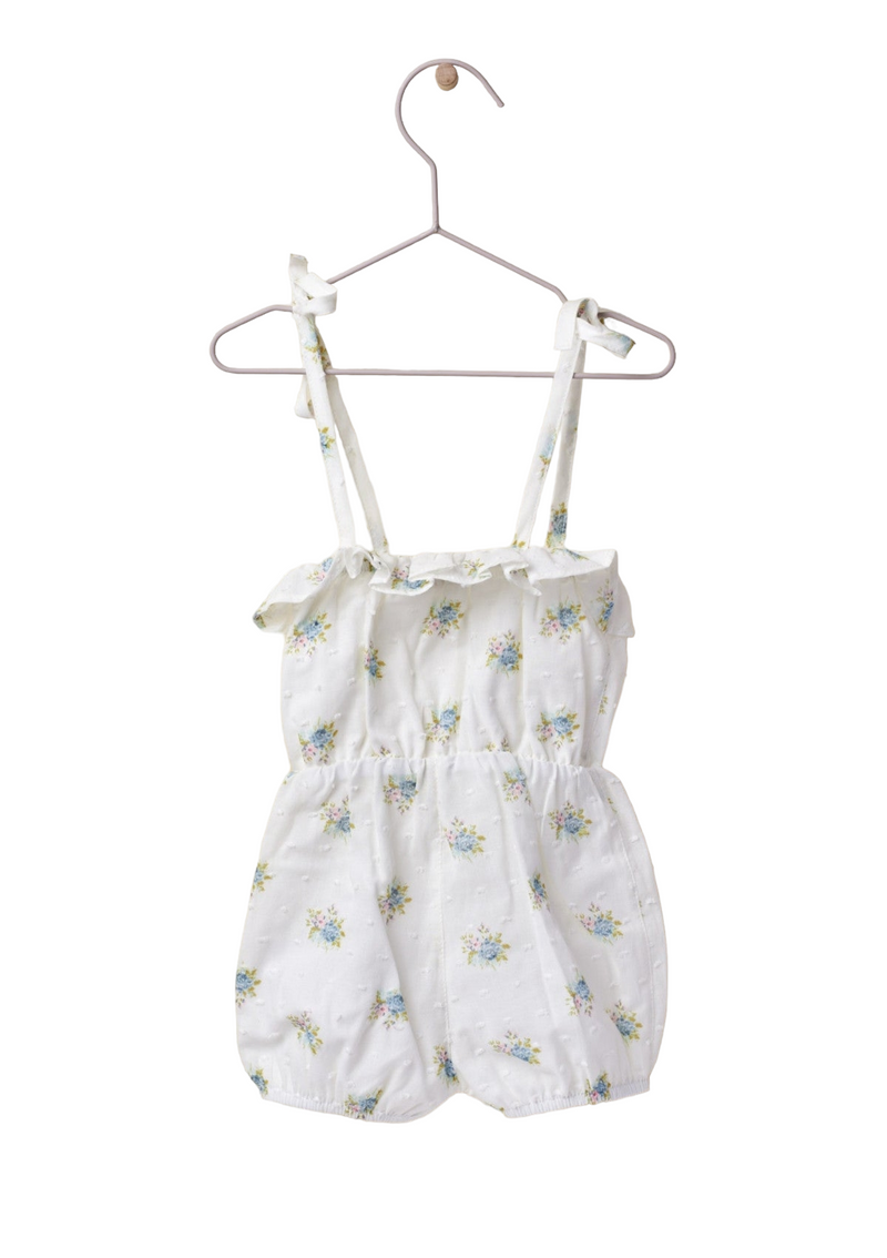 Shoulder straps shortie with flower print | LITTLE LOVE - WEDOBLE