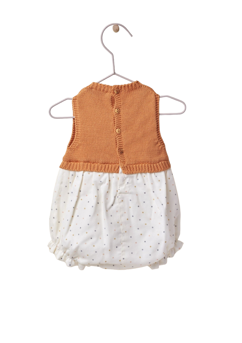 Knitted shortie with organic cotton fabric | NAMIB DESERT - WEDOBLE