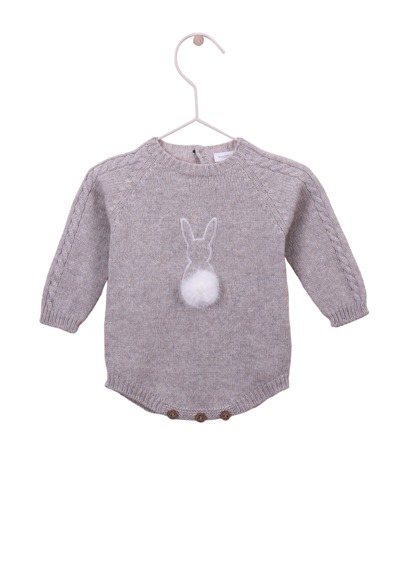 Knitted long sleeved shortie | LITTLE BUNNY - WEDOBLE