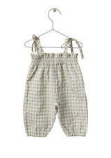 Dungarees in vichy plaid fabric | A GARDEN IN THE FOREST - WEDOBLE