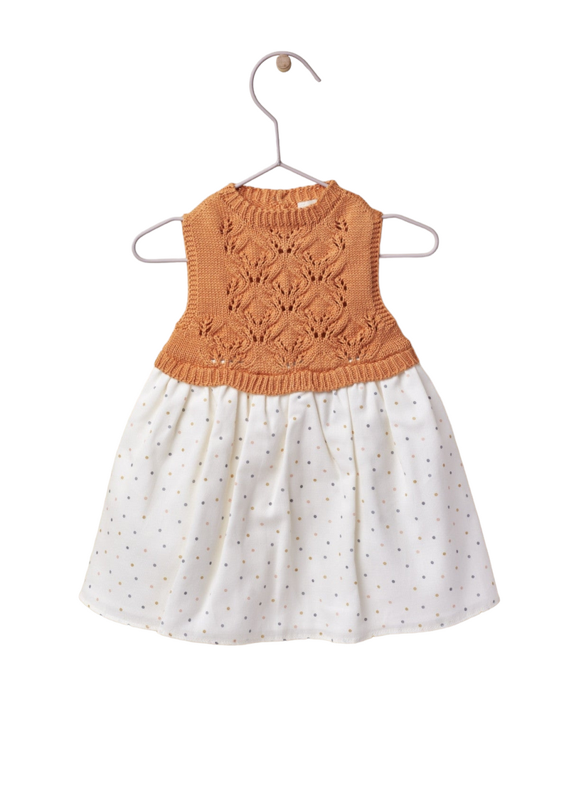 Knitted dress with organic cotton fabric | NAMIB DESERT - WEDOBLE