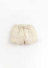 Linen shorts with decorative drawstring | Organic Care - PLAYUP