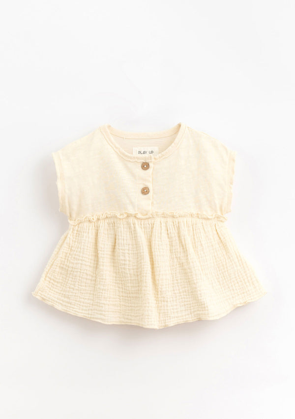 Tunic with frill on the chest | Organic Care - PLAYUP