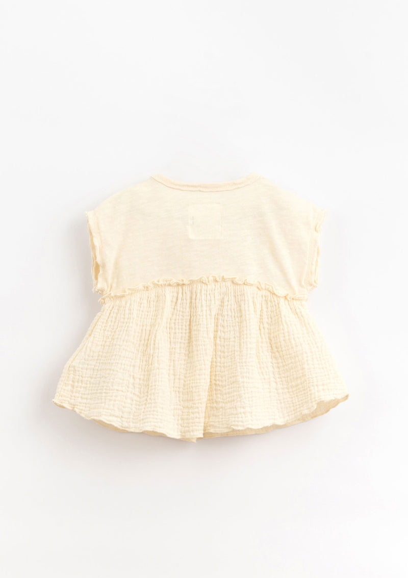 Tunic with frill on the chest | Organic Care - PLAYUP