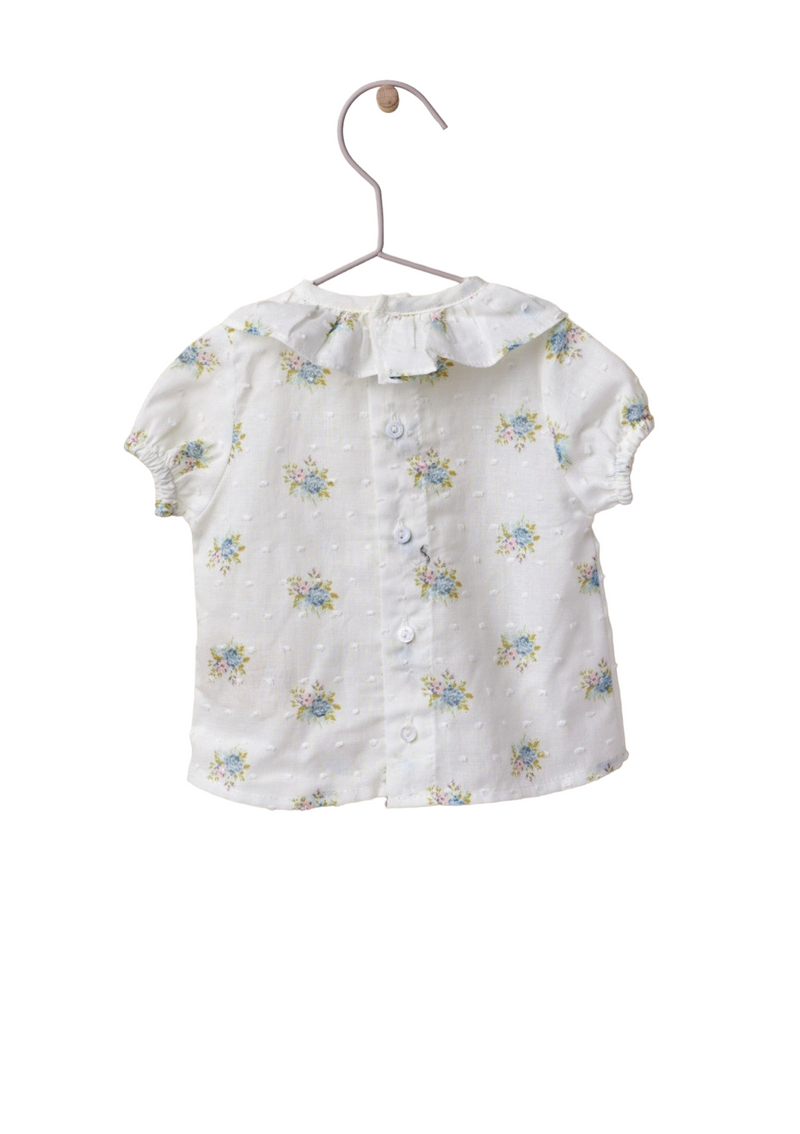 Blusa em tecido florido de aldogão | LITTLE LOVE